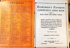 « Everybody&rsquo;s Favorite Community Songs », fpr solo, male and mixed voices, 1935.