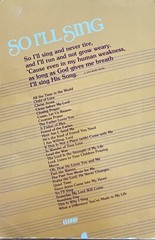 So I’ll Sing Youth Choral Music Book by Word Music 1980