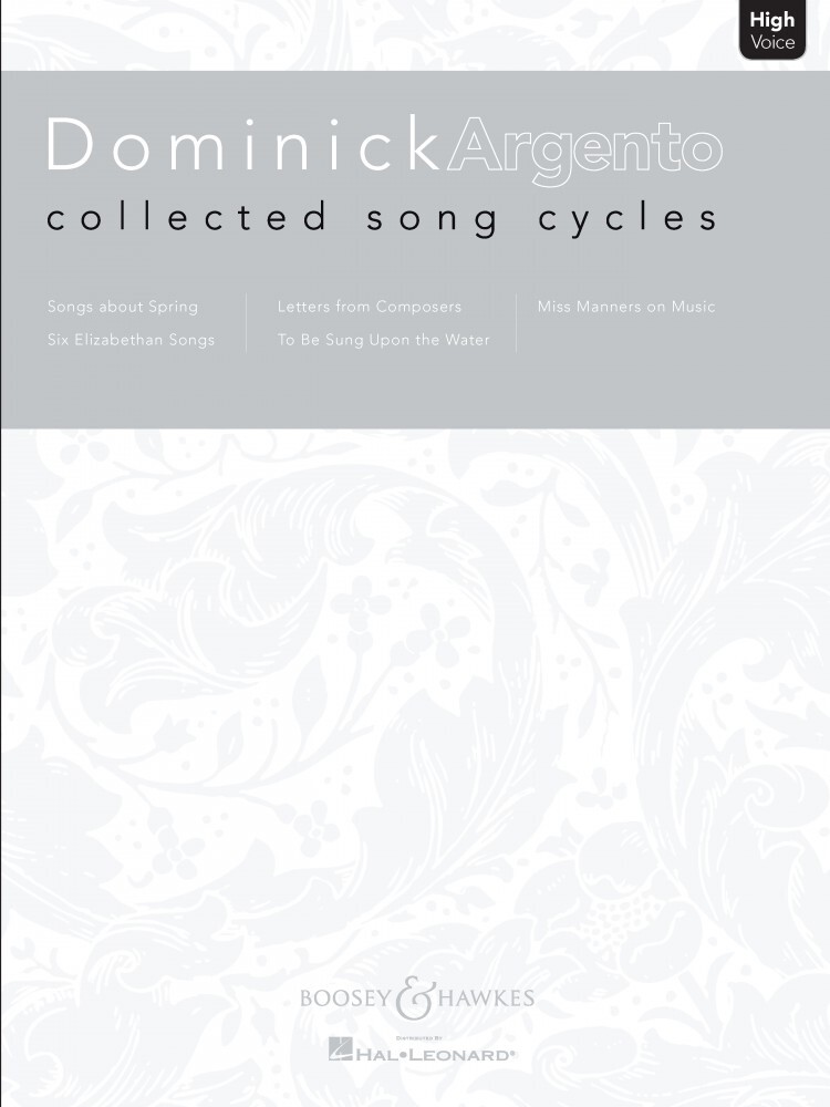 Collected Song Cycles High Voice Voice Book Dominick Argento NEW 048019175