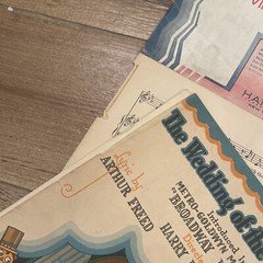 Lot Of 4 Antique Sheet Music Show Tunes Dated Late 1920s Used And Show Wear