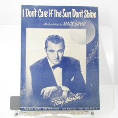 I Don&rsquo;t Care If The Sun Don&rsquo;t Shine Sheet Music Tony Martin P/V/G 1949 Piano