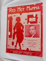 1924 Red Hot Mamma, Jack Shilkrit, Jazz Original Vintage Sheet Music