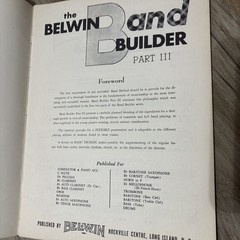 VTG Clarinet Music Books Lot of 3 Belwin Band Builder B Flat Cornet Part 1 2 3