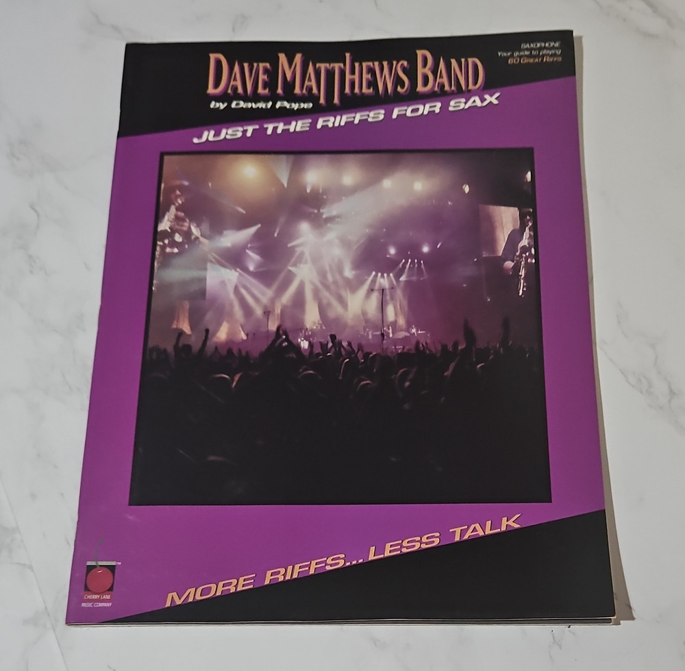 Cherry Lane Dave Matthews Band Just the Riffs Sax Solo Sheet Music 02500373