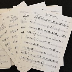 My Victory Won Todd Stalter Concert Band Complete Set Score Parts Grade 3.5