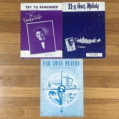 Lot of 57 Vintage Sheet Music 1940-70s Movie Themes Songs Broadway Lucille Ball