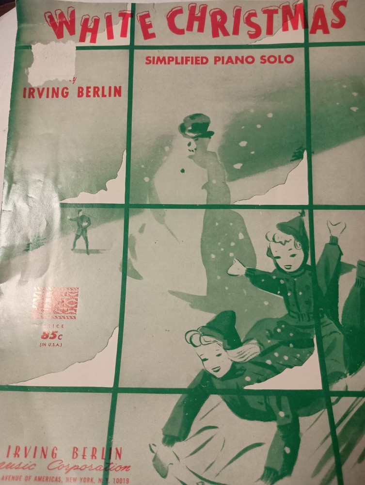 White Christmas by Irving Berlin Simplified Piano Solo D2
