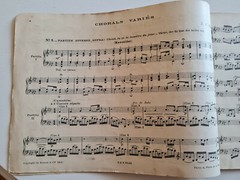 1er Cahier de Chorals Varies J.S. Bach revision Gabriel Faure Paris Durand 1916