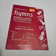 Twenty-Five Hymns B Flat Instruments 1 Clarinet Tenor Sax Trumpet Solo Ensemble