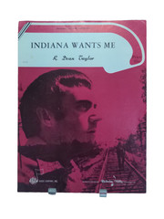 Indiana Wants Me Sheet Music R. Dean Taylor Piano Vocal 70s Folk Pop F2V