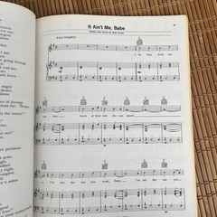 Lot Of 2 Bob Dylan Song Book (Paperback, 1960s) M. Witmark & Sons Sheet Music