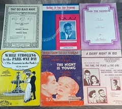 Lot of 75 VINTAGE SONGS & PIANO SOLO Sheet Music 1920s-1950s