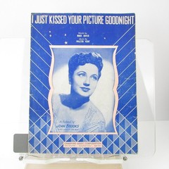 I Just Kissed Your Picture Goodnight Sheet Music Joan Brooks P/V/G 1942 Piano