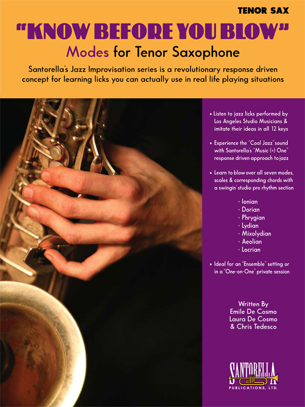 Know Before You Blow – Jazz Modes for Tenor Sax with CD * Ships from Publisher!