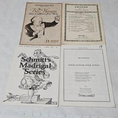 Chorale Sheet Music Lot of 44 Many Religious Some Show Tunes and more