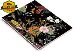 Blank Sheet Music Composition Manuscript Staff Paper Notebook 100 Pages Flora