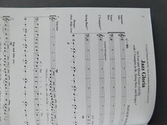 Jazz Gloria – sheet music – SATB Vocal Trumpet, String Bass, Bongos – N Sleeth
