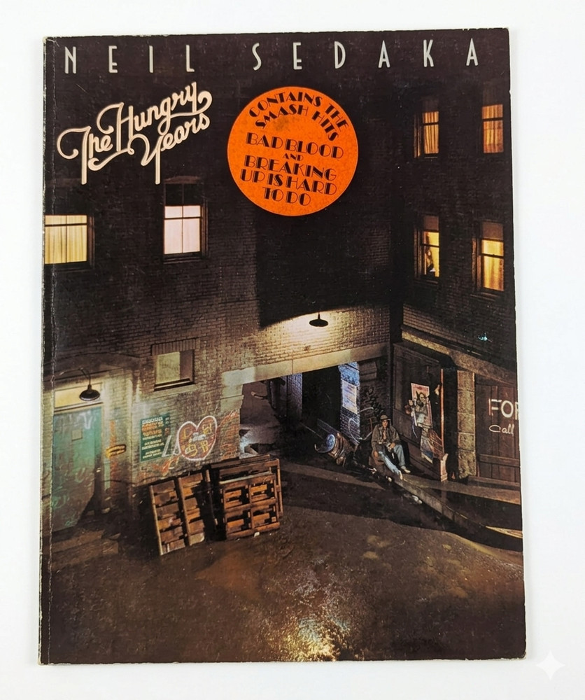 Neil Sedaka The Hungry Years Songbook 1975 Bad Blood Vintage Piano Vocal Warner