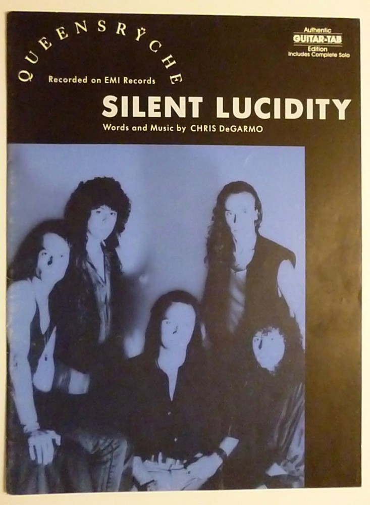 SILENT LUCIDITY Sheet Music QUEENSRYCHE 1991 Guitar TAB includes Complete SOLO