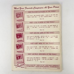 Meet George Gershwin At The Piano Songbook Gershwin Publishing Jazz Vtg USA