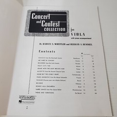 Concert And Contest Collection For Viola With Piano Accompaniment Songbook
