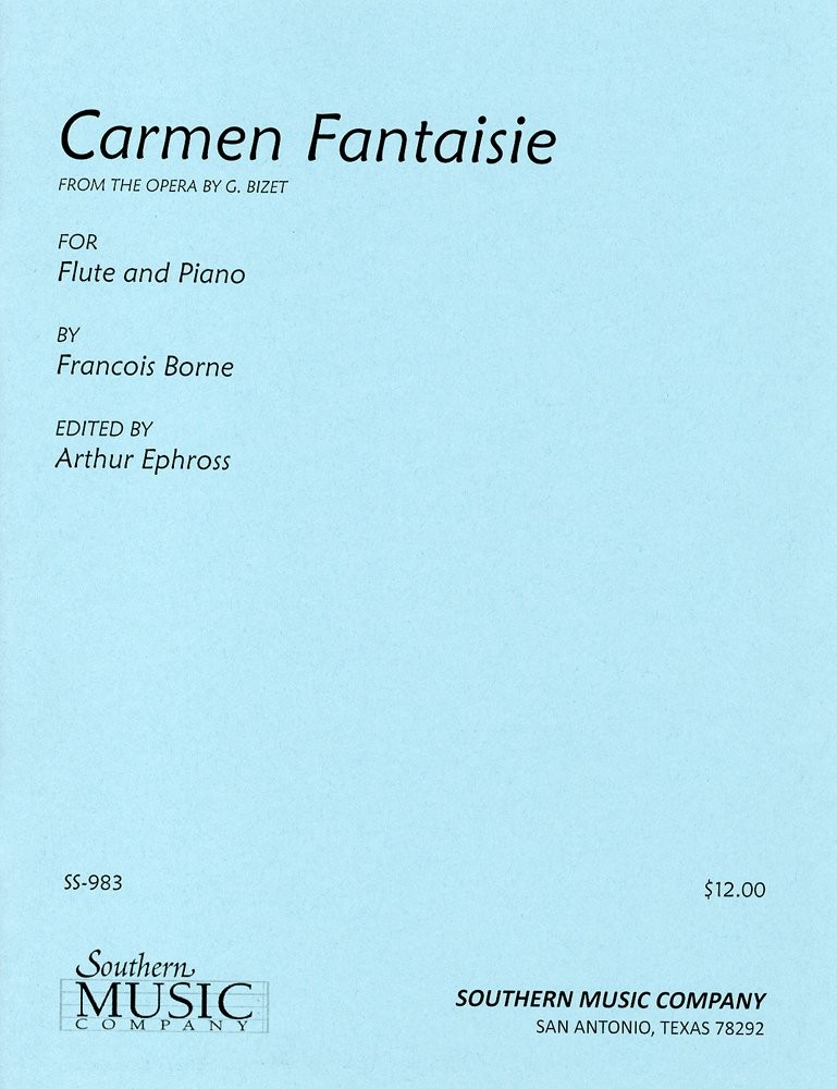 Bizet/Bourne: « Carmen » Fantasy/Southern Music Company/Flute solo with piano acco