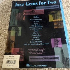 Hal Leonard Jazz Gems for Two Duet Sheet Music Flute Clarinet Sax Trumpet