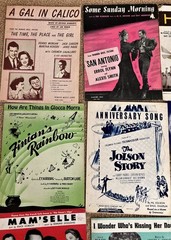 1940s Sheet Music Movie Hits 12 pieces Stars pics Crosby Hope Lund Hutton Flynn