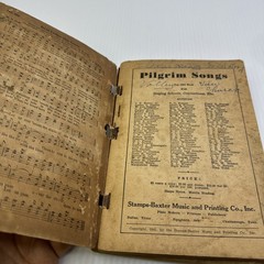 1941 Pilgrim Songs Lot of 2 Stamps-Baxter Music Printing Co. Vintage Songbooks
