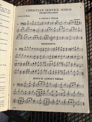 Orchestration Christian Service Songs Lot Of 7 Cello Bass Cornets Trombone Clar