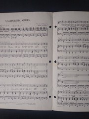 Vintage 1965 Beach Boys California Girls Sheet Music Fair