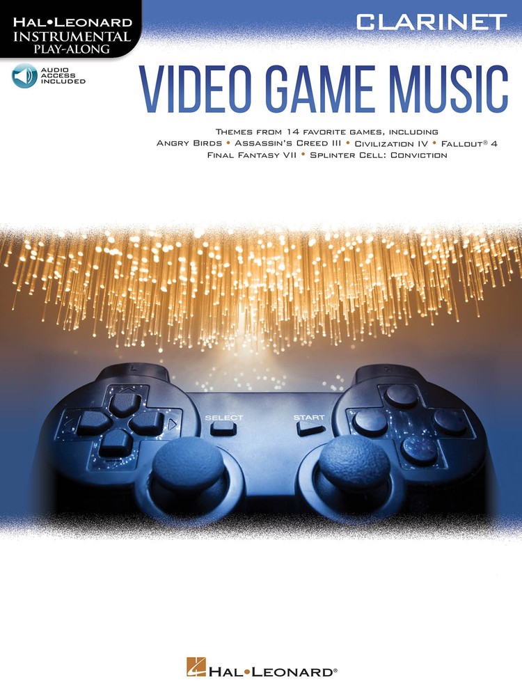 Video Game Music Clarinet Solo Theme Sheet Music Play-Along Book Online Audio