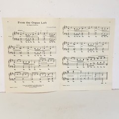 Vintage 1954 From The Organ Loft Piano Solo Sheet Music by N Louise Wright