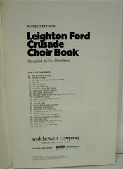 Leighton Ford Crusade Choir Book Compiled by Irv Chambers 1971