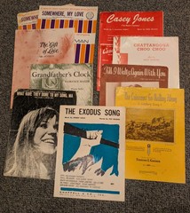 Ridiculously ENORMOUS Lot of 75+ Extremely Random Vintage Sheet Music and Books
