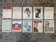 LOT OF 10 BING CROSBY SHEET MUSIC 1930s and 1940s