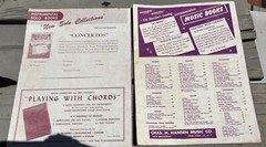 VTG c. 1940s-50s Chas H. Hansen Popular Saxophone Solos Music Books/Sheet Music