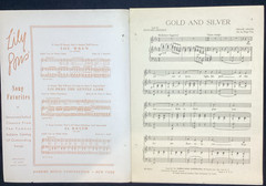 Vtg Sheet Music, Gold and Silver, Lehar 1941 – ships free
