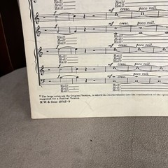1936 Festival Prelude by Richard Wagner Choral Only Sheet Music M. Witmark & Son