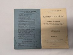 Vintage Rudiments of Music Stewart Macpherson 1939 Joseph Williams Booklet