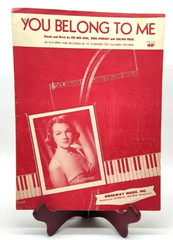 You Belong To Me Sheet Music Jo Stafford Pee Wee King Redd Stewart Chilton Price