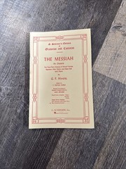 Messiah The Christmas Section Vintage Choral Music Book Religious