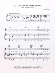I&rsquo;ll Be Here Tomorrow Sheet Music The Grand Tour 1978 Musical Flop Jerry Herman