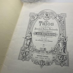 Vintage Edition Peters Beethoven Trio Op 11 Clarinet Violin Cello Piano Score