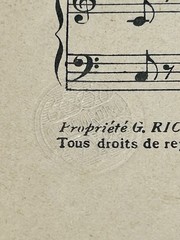 Vintage Ricordi PERLES MUSICALES Michel Chiesa Piano Sheet Music c.1910 Rare