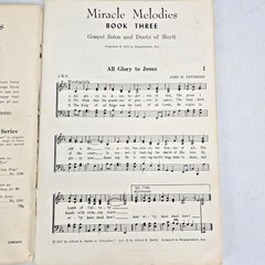Singspiration Miracle Melodies Book Three Peterson Gospel Christian Songbook Vtg