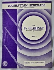 Vintage Clarinet Piano Sheet Music Lot 6 Pieces Begin The Beguine Stamitz