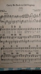 SONG LYRICS CARRY ME BACK TO OLD VIRGINNY WORDS/MUSIC JAMES A.BLAND