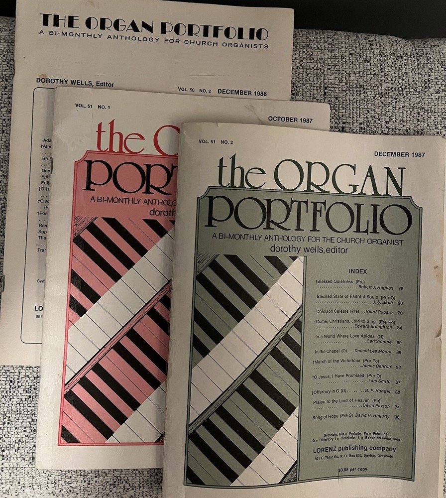 The Organ Portfolio Lot of 3, 1986 & 1987