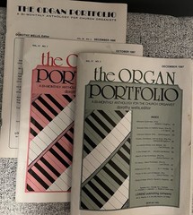 The Organ Portfolio Lot of 3, 1986 & 1987
